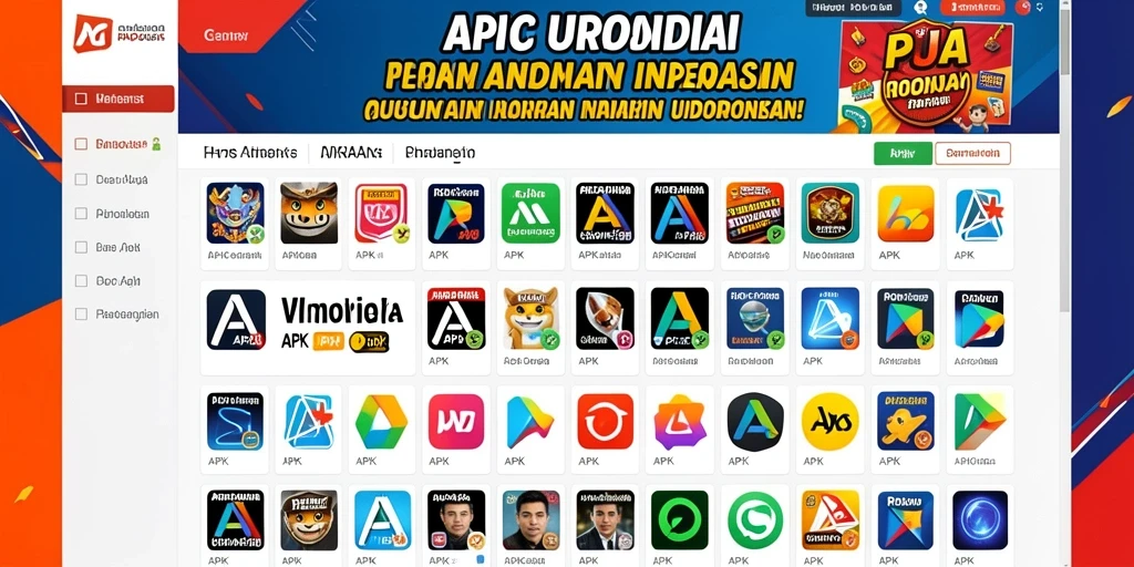 Tampilan menu utama yang menarik dan mudah dinavigasi.