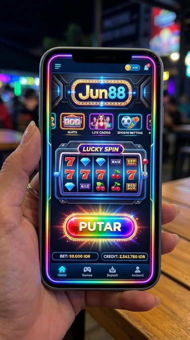 Cuplikan layar menu unduhan jun88 untuk perangkat Android
